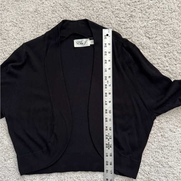 Eliza J Black Bolero Shrug Cardigan Sweater - Picture 7 of 7